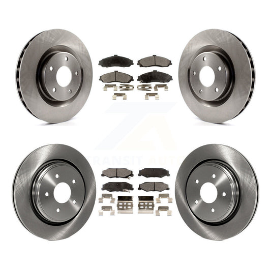Brake Rotor & Ceramic Pad Front Rear Kit For Cadillac XLR With Heavy Duty Brakes