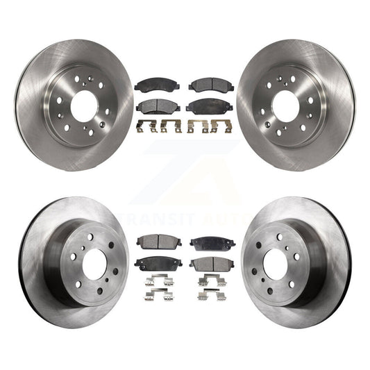 Brake Rotor & Ceramic Pad Front Rear Kit For Chevrolet Avalanche Cadillac GMC XL