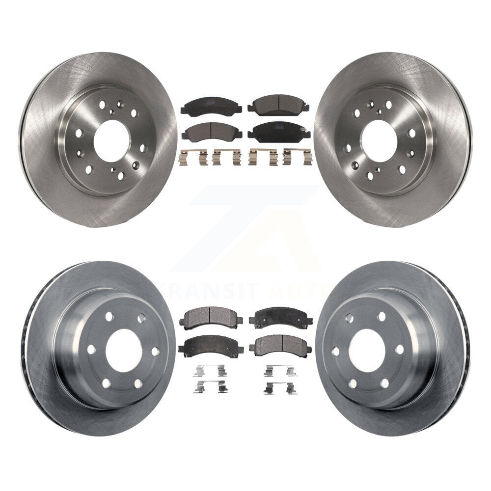 Brake Rotor And Ceramic Pad Front Rear Kit For Chevrolet Express 1500 GMC Savana