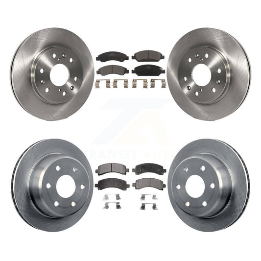 Brake Rotor And Ceramic Pad Front Rear Kit For Chevrolet Express 1500 GMC Savana