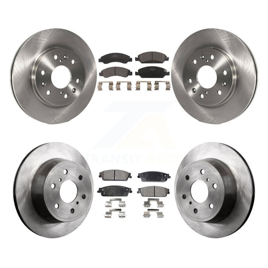 Brake Rotor & Ceramic Pad Front Rear Kit For Chevrolet GMC Sierra 1500 Silverado