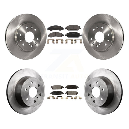 Brake Rotor & Ceramic Pad Front Rear Kit For GMC Chevrolet Sierra 1500 Silverado