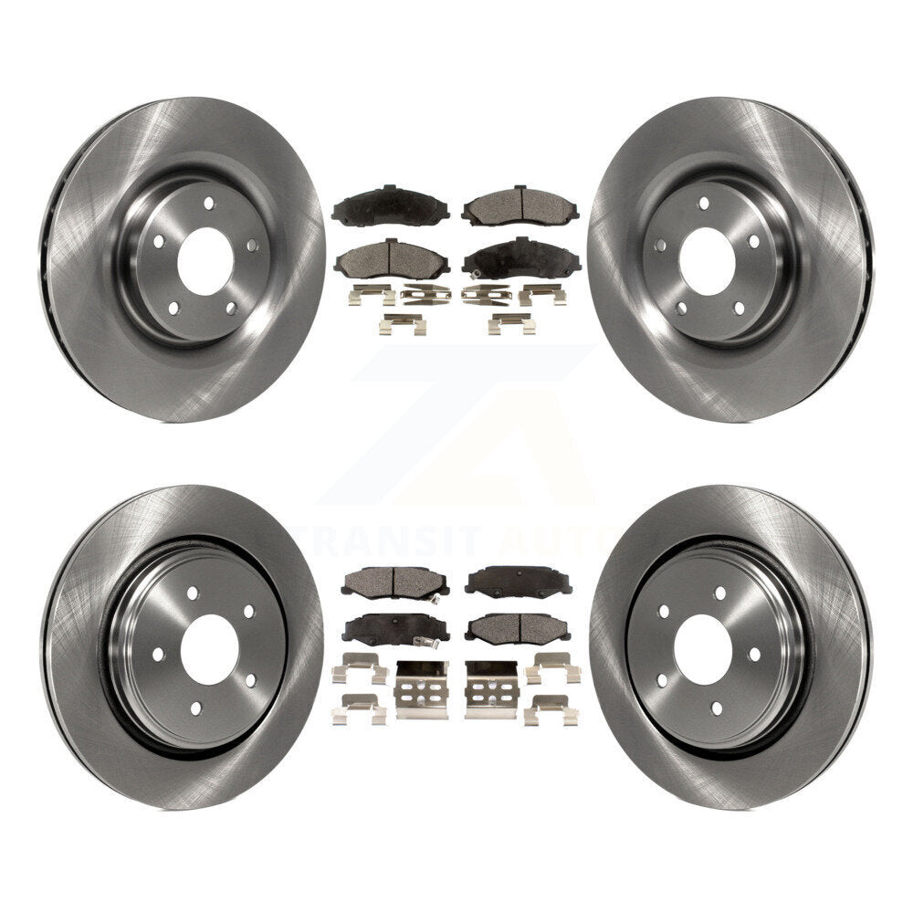 Disc Brake Rotors Ceramic Pad Front Rear Kit For Chevrolet Corvette Cadillac XLR