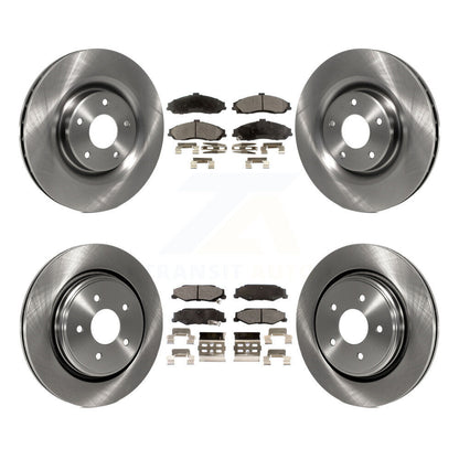 Disc Brake Rotors Ceramic Pad Front Rear Kit For Chevrolet Corvette Cadillac XLR