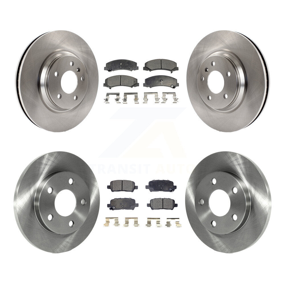 Disc Brake Rotors And Ceramic Pads Front Rear Kit For Chevrolet Impala Limited