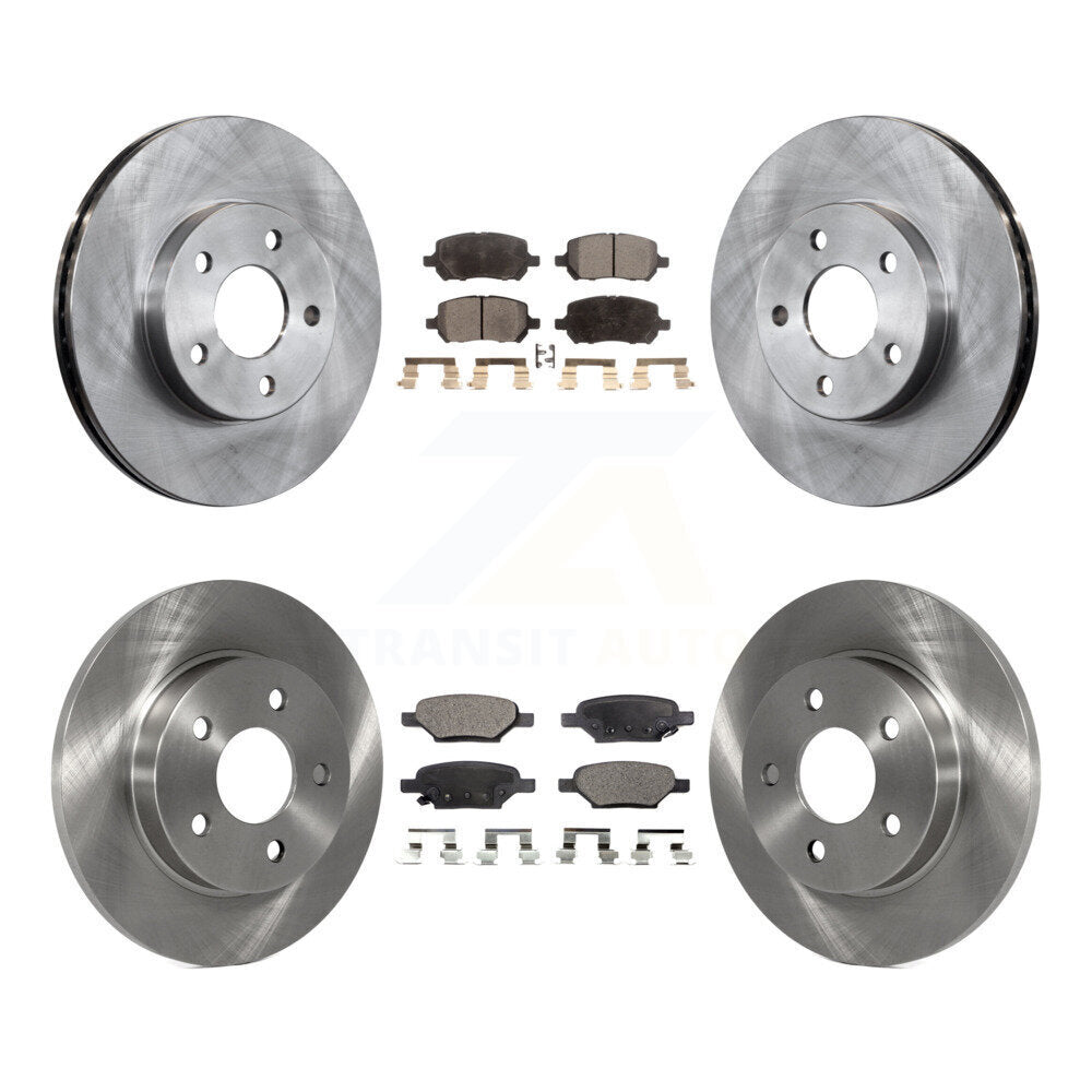 Disc Brake Rotors And Ceramic Pads Front Rear Kit For Pontiac G5