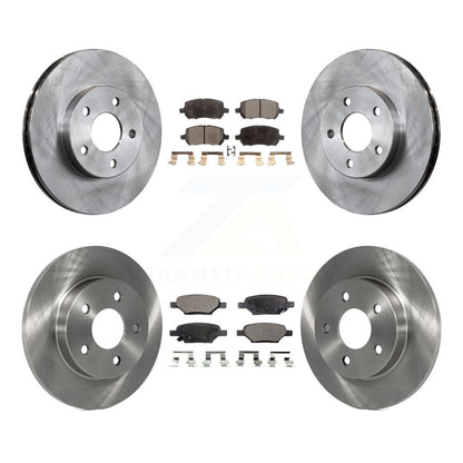 Disc Brake Rotors And Ceramic Pads Front Rear Kit For Pontiac G5