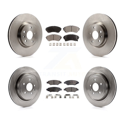 Brake Rotor & Ceramic Pad Front Rear Kit For Cadillac CTS With Heavy Duty Brakes
