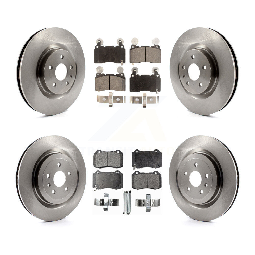Disc Brake Rotors & Ceramic Pad Front Rear Kit For 2010-2015 Chevrolet Camaro SS