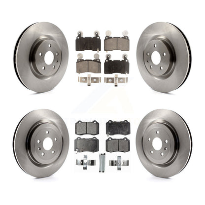 Disc Brake Rotors & Ceramic Pad Front Rear Kit For 2010-2015 Chevrolet Camaro SS