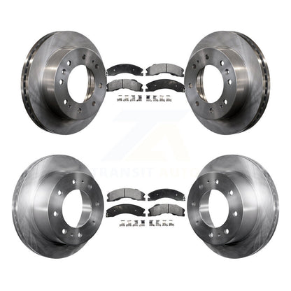 Brake Rotor And Ceramic Pad Front Rear Kit For GMC Chevrolet Sierra 2500 HD 3500