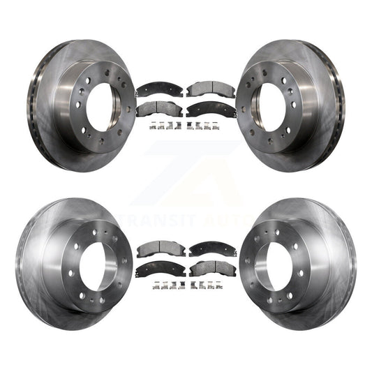Brake Rotor And Ceramic Pad Front Rear Kit For GMC Chevrolet Sierra 2500 HD 3500