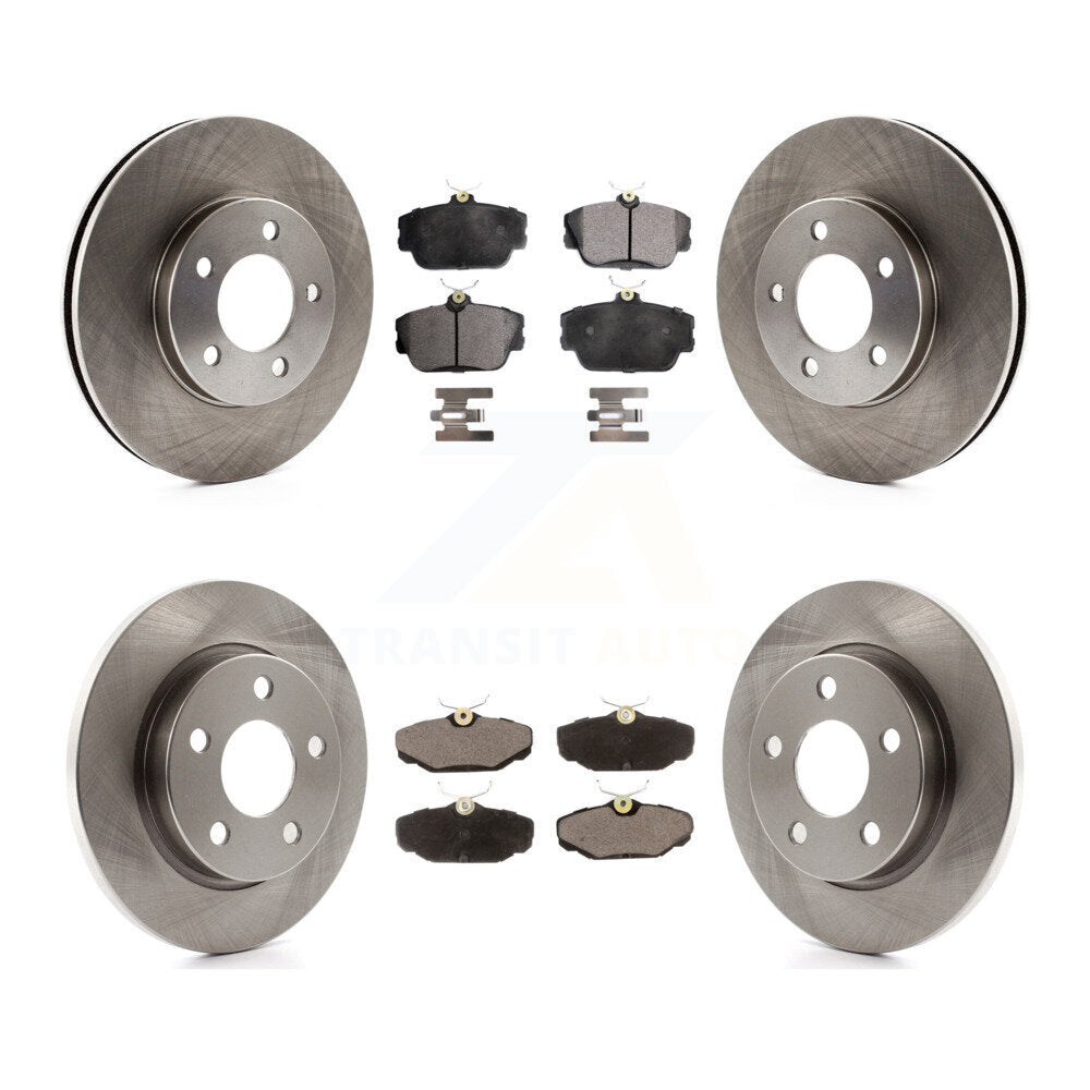 Disc Brake Rotors And Ceramic Pads Front Rear Kit For 1994-1995 Ford Taurus SHO