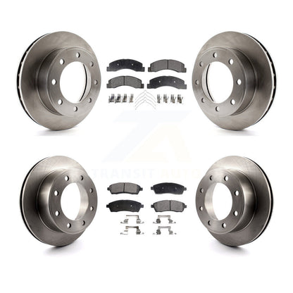 Brake Rotor & Ceramic Pad Front Rear Kit For Ford F-250 Super Duty Excursion 4WD