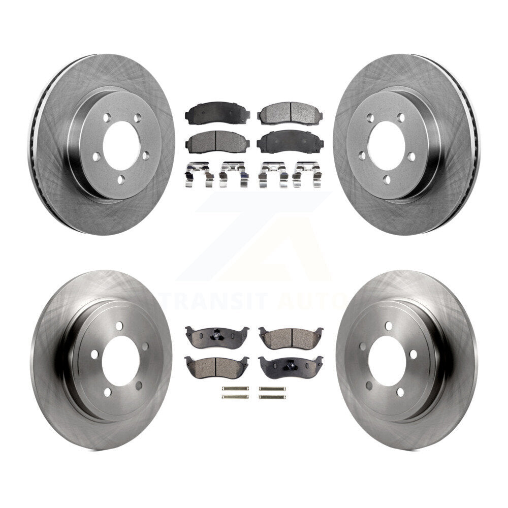 Brake Rotor And Ceramic Pad Front Rear Kit For Ford Explorer Mercury Mountaineer