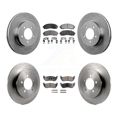 Brake Rotor And Ceramic Pad Front Rear Kit For Ford Explorer Mercury Mountaineer