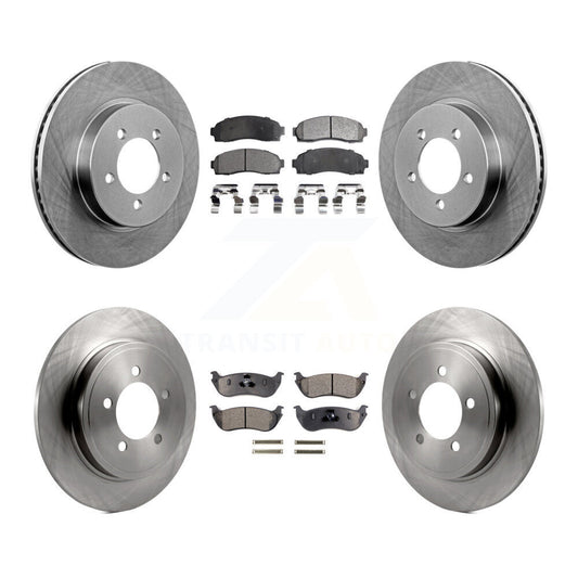 Brake Rotor And Ceramic Pad Front Rear Kit For Ford Explorer Mercury Mountaineer