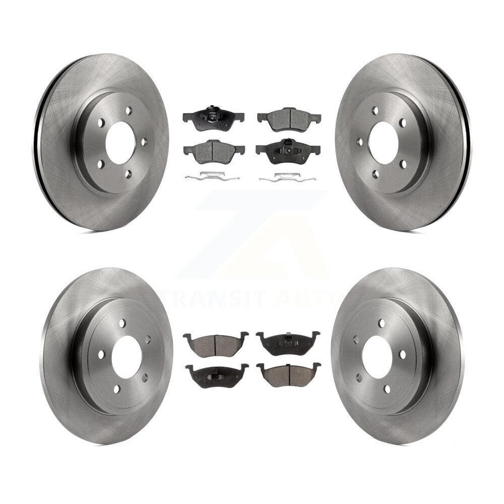Brake Rotor And Ceramic Pad Front Rear Kit For Ford Escape Mazda Tribute Mercury