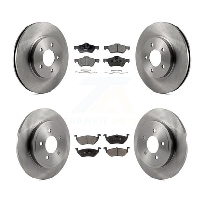 Brake Rotor And Ceramic Pad Front Rear Kit For Ford Escape Mazda Tribute Mercury