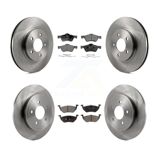 Brake Rotor And Ceramic Pad Front Rear Kit For Ford Escape Mazda Tribute Mercury