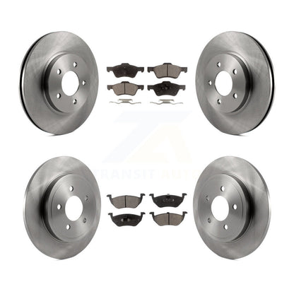 Disc Brake Rotors And Ceramic Pad Front Rear Kit For Ford Escape Mercury Mariner