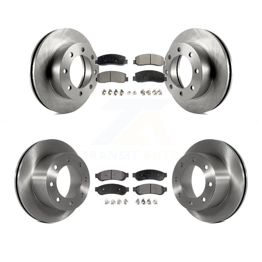 Brake Rotor & Ceramic Pad Front Rear Kit For 2008-2009 Ford F-250 Super Duty 4WD