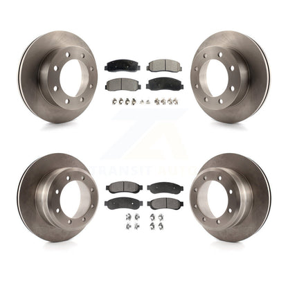 Brake Rotor & Ceramic Pad Front Rear Kit For 2005-2007 Ford F-350 Super Duty 4WD