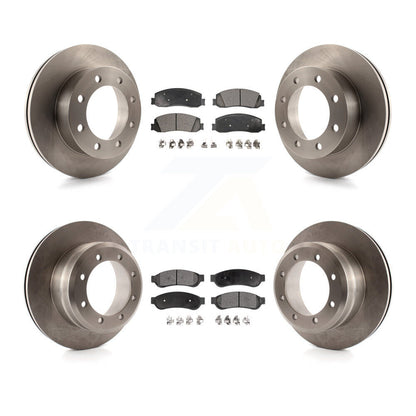 Disc Brake Rotor & Ceramic Pad Front Rear Kit For 2012 Ford F-350 Super Duty 4WD