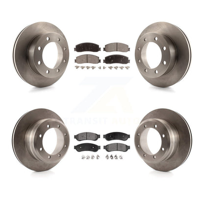 Disc Brake Rotor & Ceramic Pad Front Rear Kit For 2011 Ford F-350 Super Duty 4WD