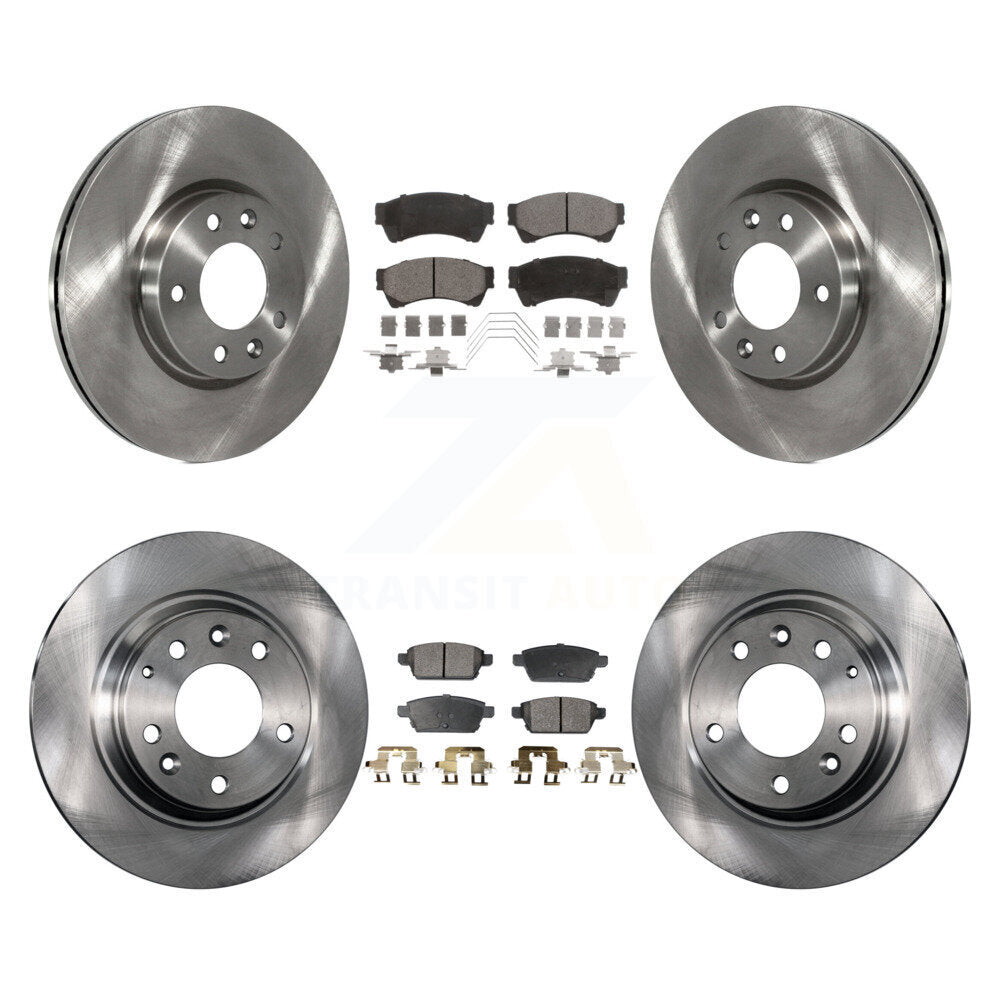 Brake Rotor Ceramic Pad Front Rear Kit For Ford Fusion Mazda 6 Lincoln MKZ Milan