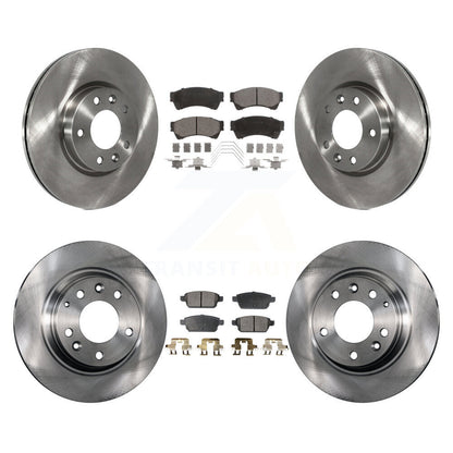 Brake Rotor Ceramic Pad Front Rear Kit For Ford Fusion Mazda 6 Lincoln MKZ Milan
