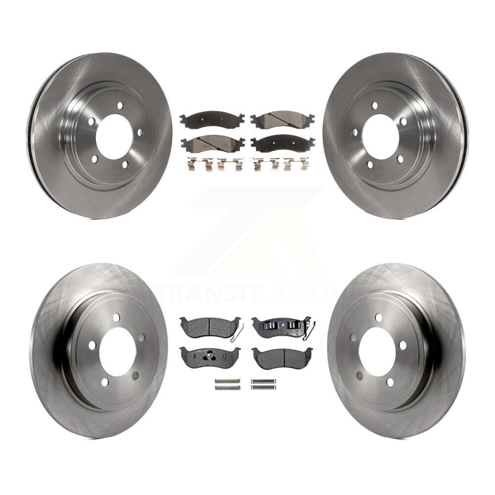 Disc Brake Rotor Ceramic Pad Front Rear Kit For Ford Explorer Sport Trac Mercury