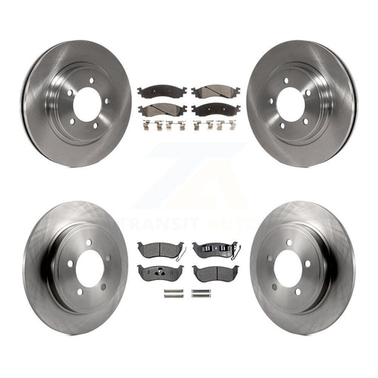 Disc Brake Rotor Ceramic Pad Front Rear Kit For Ford Explorer Sport Trac Mercury