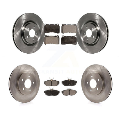 Disc Brake Rotors And Ceramic Pads Front Rear Kit For Ford Mustang