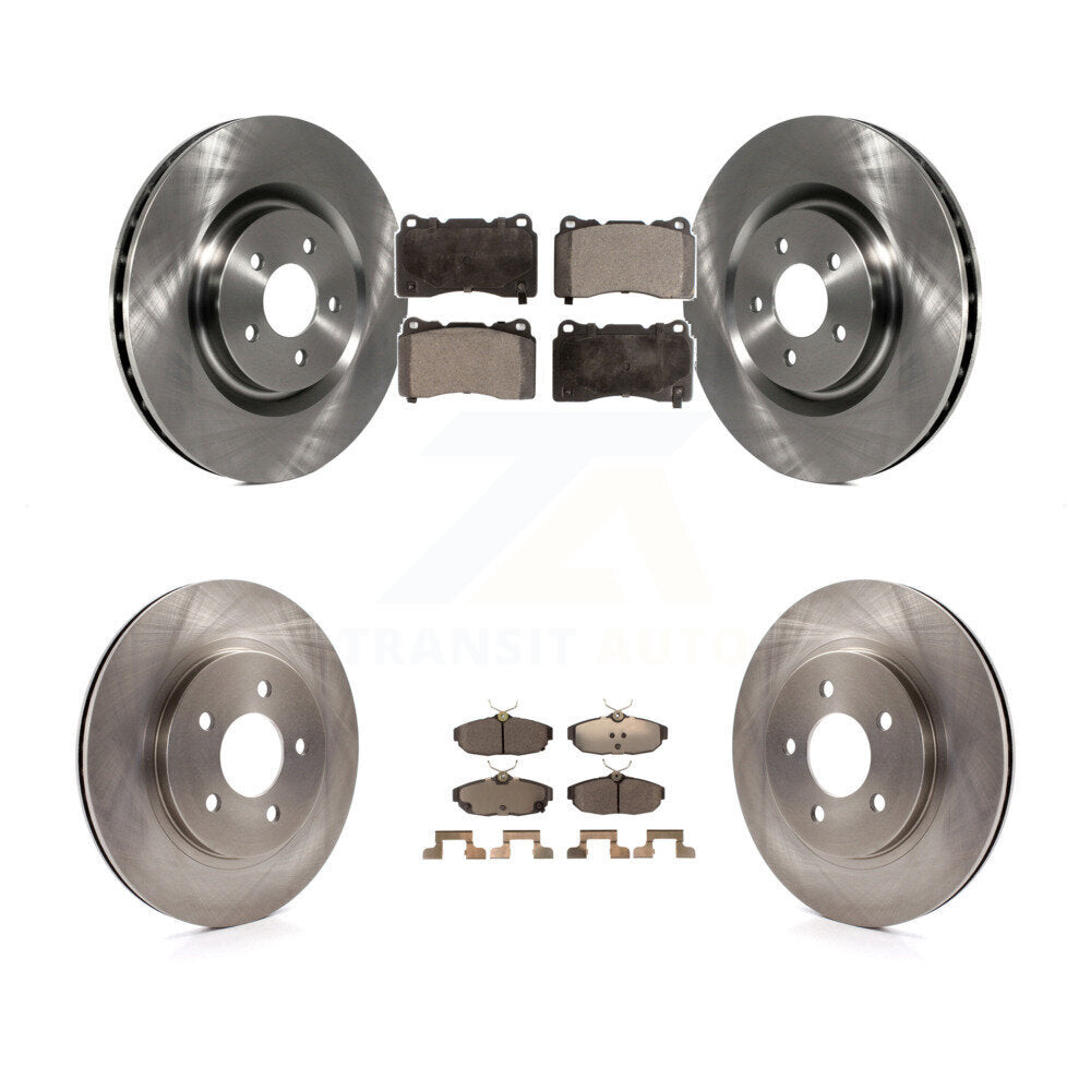 Brake Rotor Ceramic Pad Front Rear Kit For 12 Ford Mustang Boss 302 Shelby GT500