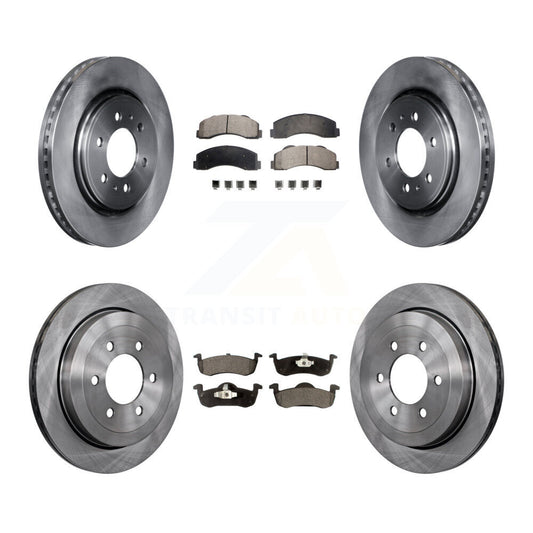 Brake Rotor And Ceramic Pad Front Rear Kit For Ford Expedition Lincoln Navigator