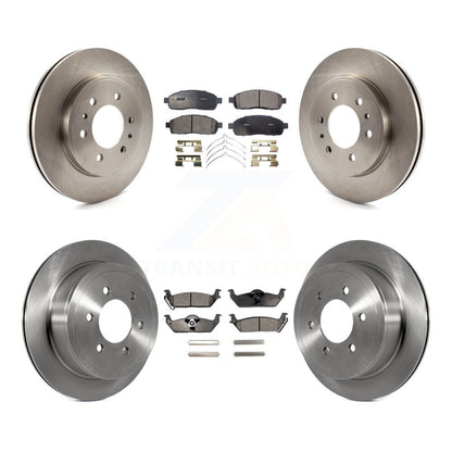 Brake Rotor And Ceramic Pad Front Rear Kit For 2009 Ford F-150 With 6 Lug Wheels