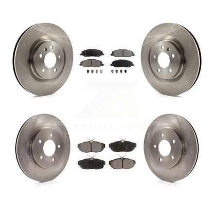Disc Brake Rotors And Ceramic Pads Front Rear Kit For Ford Mustang