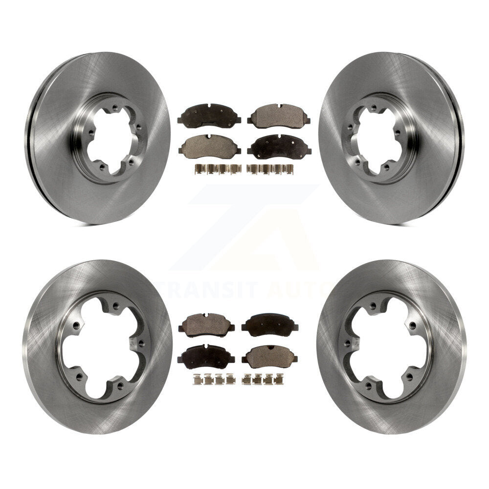 Disc Brake Rotor And Ceramic Pad Front Rear Kit For Ford Transit-250 Transit-150