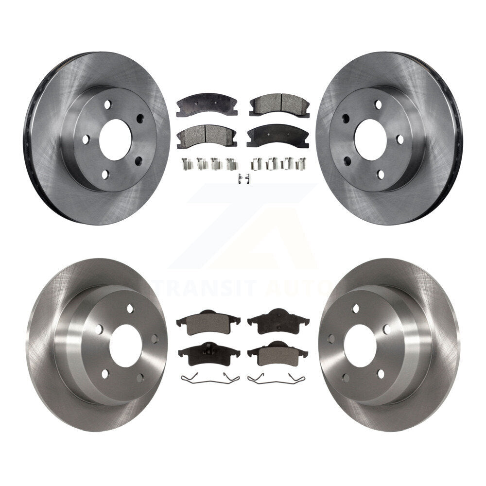 Disc Brake Rotors And Ceramic Pads Front Rear Kit For Jeep Grand Cherokee