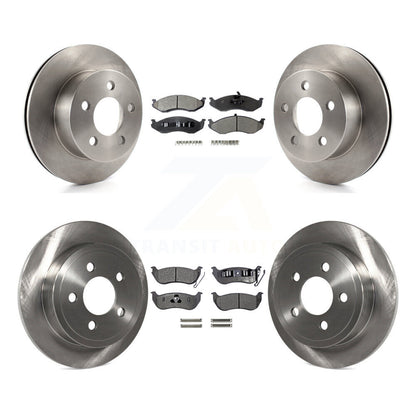 Brake Rotor And Ceramic Pad Front Rear Kit For Jeep Wrangler TJ Disc rear brakes