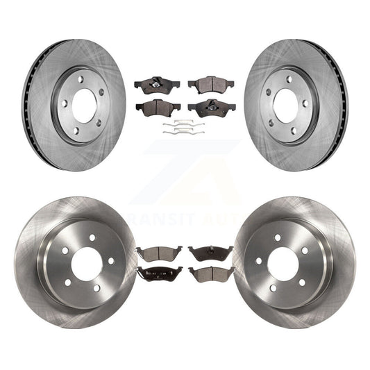 Brake Rotor & Ceramic Pad Front Rear Kit For Dodge Grand Caravan Chrysler Town