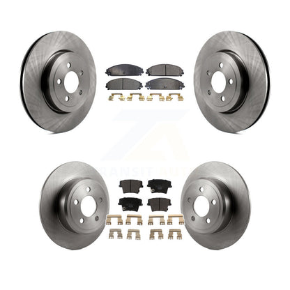 Brake Rotors Ceramic Pad Front Rear Kit For 2005-2006 Chrysler 300 AWD with 3.5L
