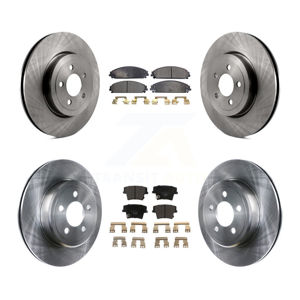 Brake Rotor Ceramic Pad Front Rear Kit For Dodge Charger Chrysler 300 Challenger