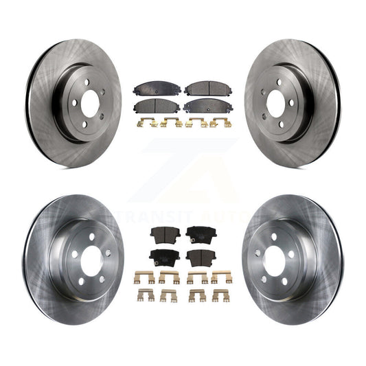 Brake Rotor Ceramic Pad Front Rear Kit For Dodge Charger Chrysler 300 Challenger