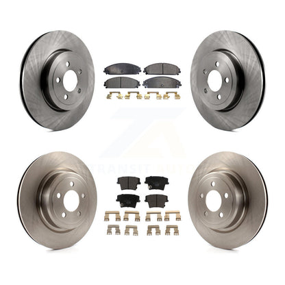 Brake Rotor And Ceramic Pad Front Rear Kit For Dodge Charger With Police Package