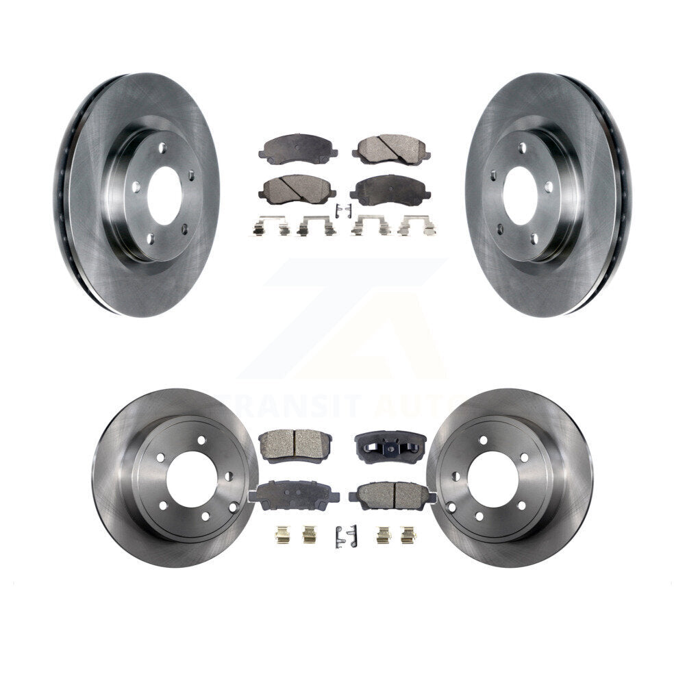 Brake Rotors & Ceramic Pad Front Rear Kit For Jeep Patriot Compass Dodge Caliber