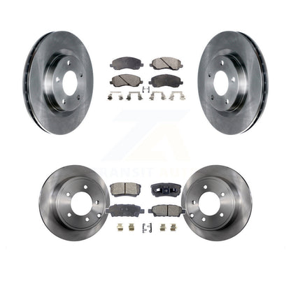 Brake Rotors & Ceramic Pad Front Rear Kit For Jeep Patriot Compass Dodge Caliber