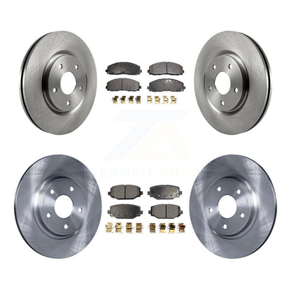 Brake Rotors Ceramic Pad Front Rear Kit For Dodge Grand Caravan Journey Chrysler