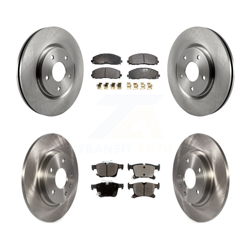 Disc Brake Rotors Ceramic Pad Front Rear Kit For Chrysler Pacifica Grand Caravan